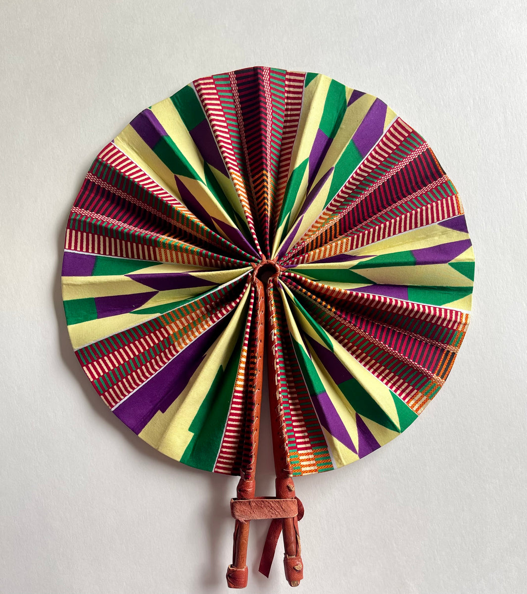 Leather and wax sinario fan by maisonbeaurepaire-ajbtopfashion - Fans -  Afrikrea