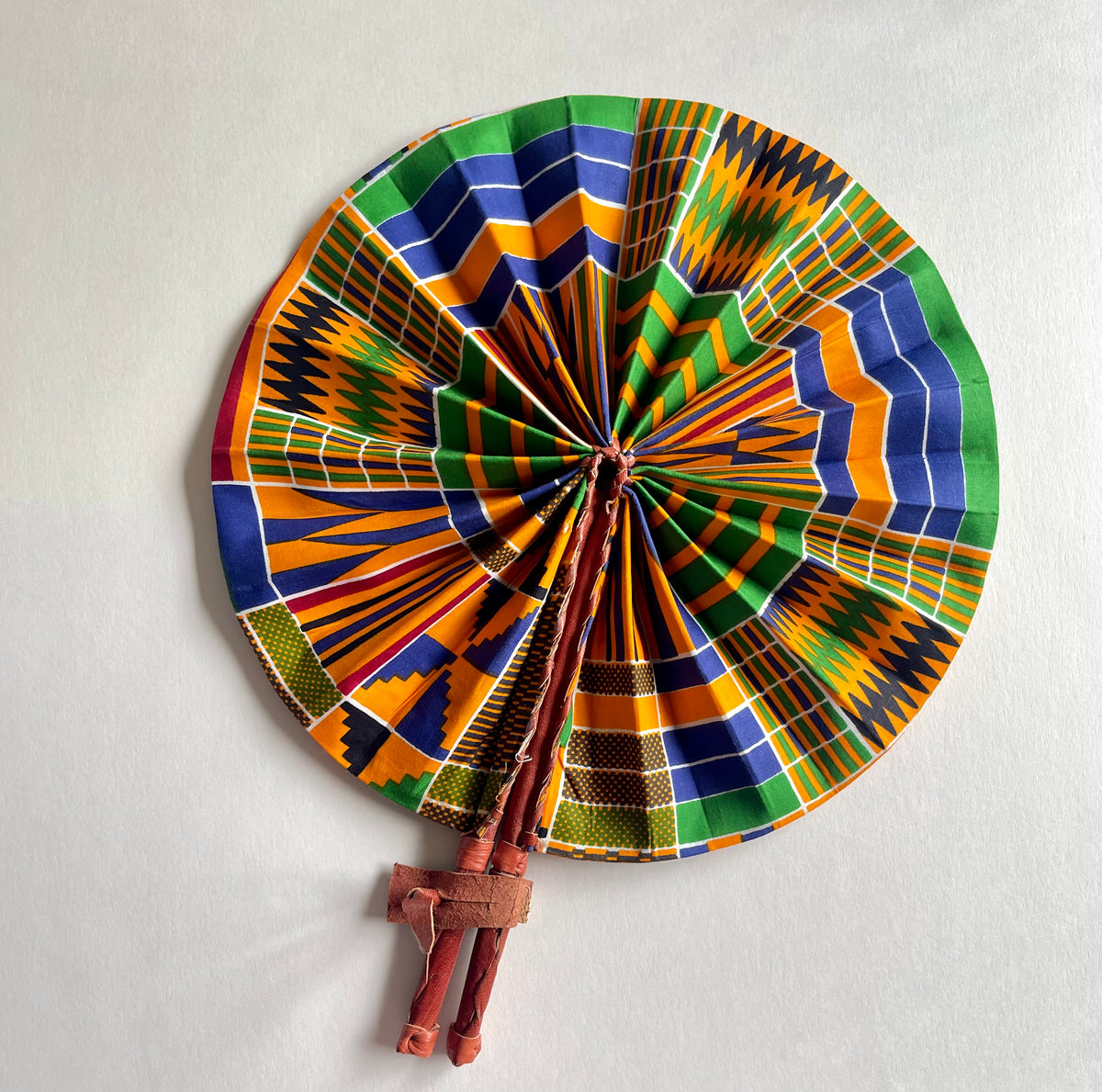 African Leather Folding Fan – NuaBaaFifi